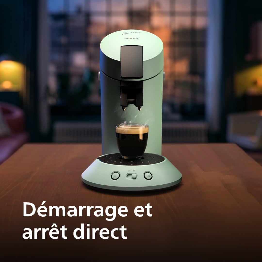 SENSEO Original Plus Vert Désert CSA210/80 – Style Nature, Café Intense