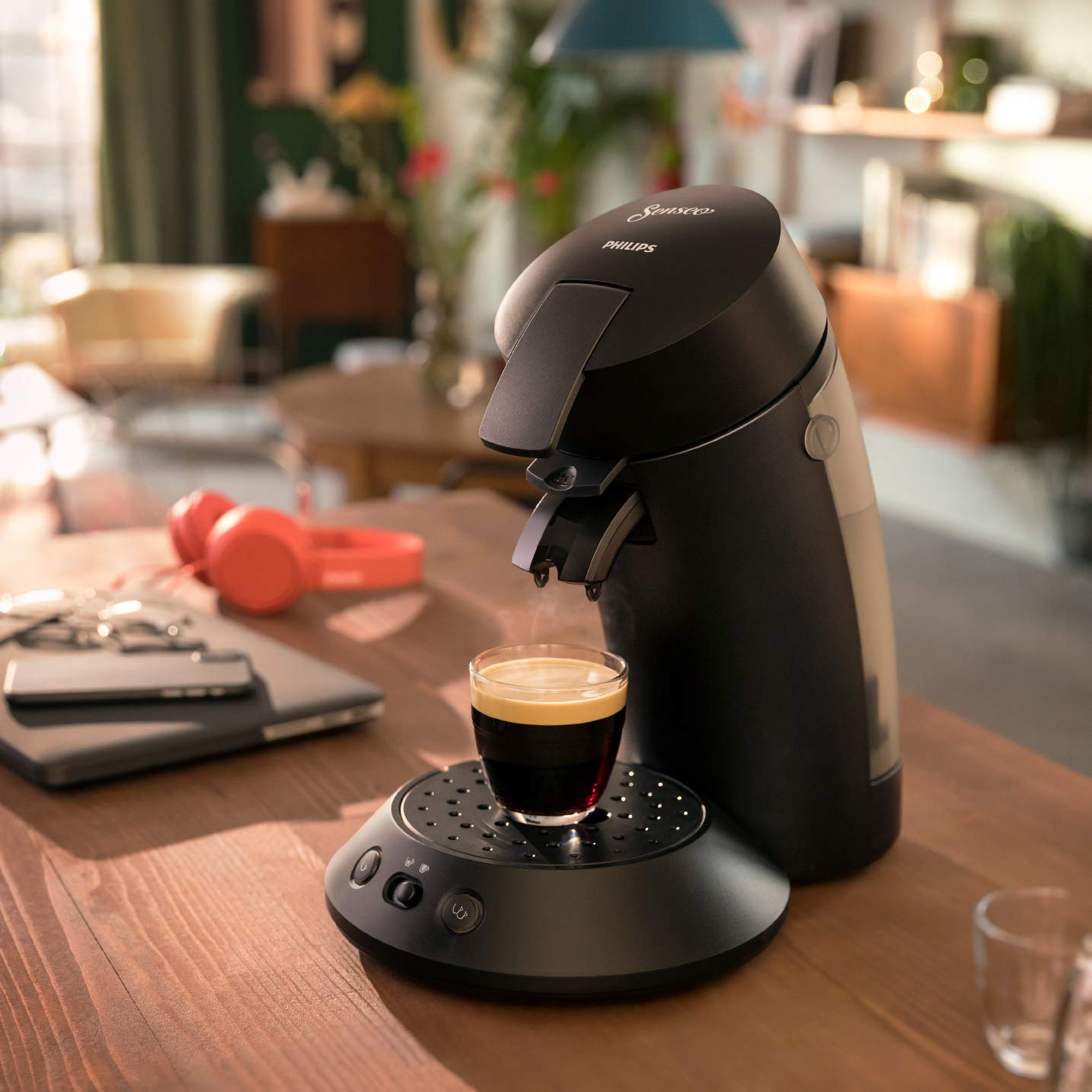 SENSEO Original Plus Noir Intense CSA210/61 – Café Personnalisé & Éco-conçu