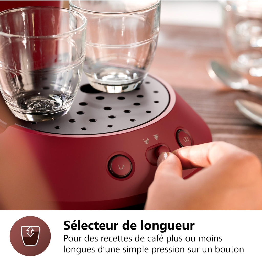 SENSEO Original Plus Rouge CSA210/91 – Café Personnalisé en un Clic