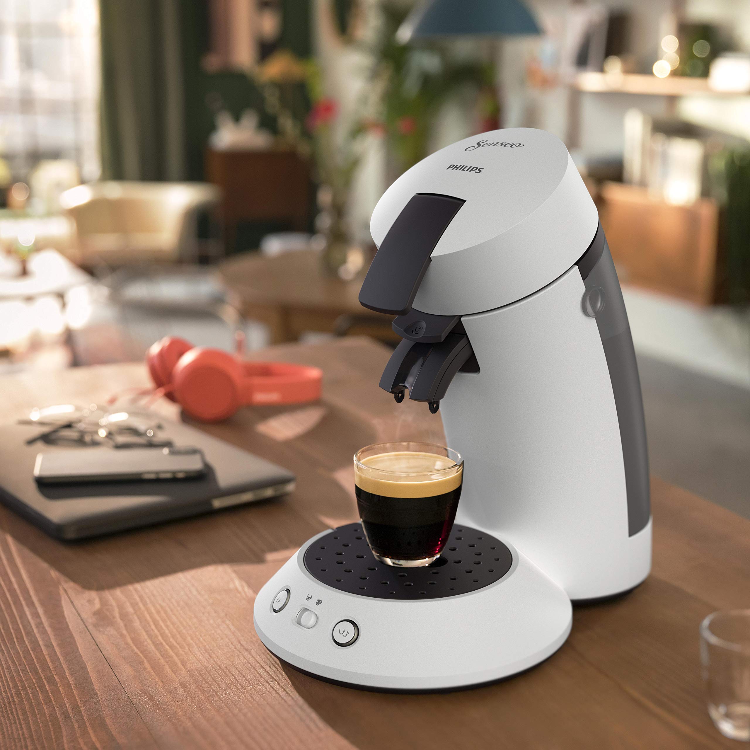 SENSEO Original Plus Blanche CSA210/11 – Élégance Épurée, Café Parfait