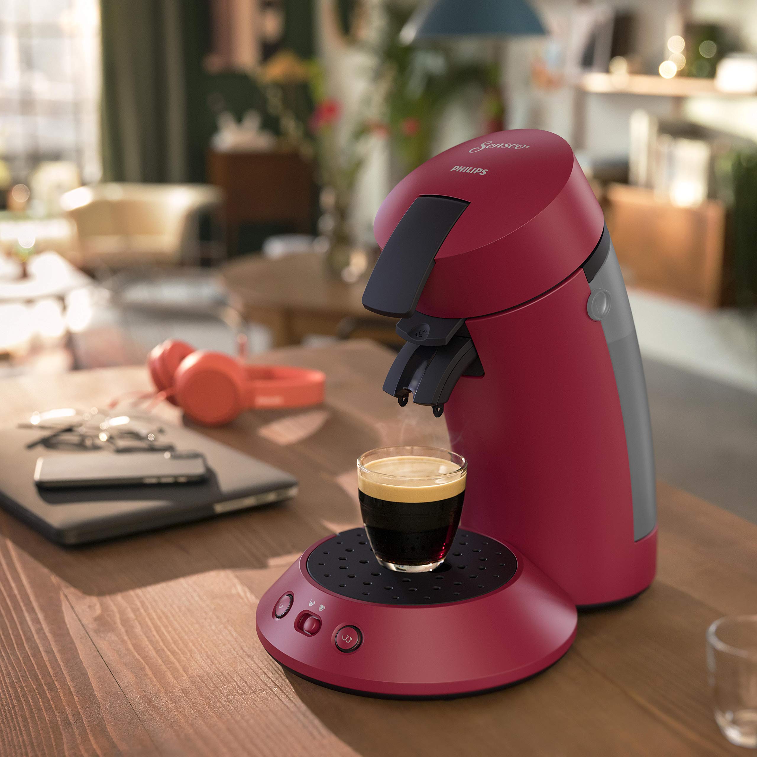 SENSEO Original Plus Rouge CSA210/91 – Café Personnalisé en un Clic
